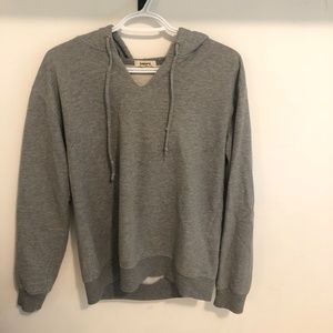 Gray Oversized Hoodie